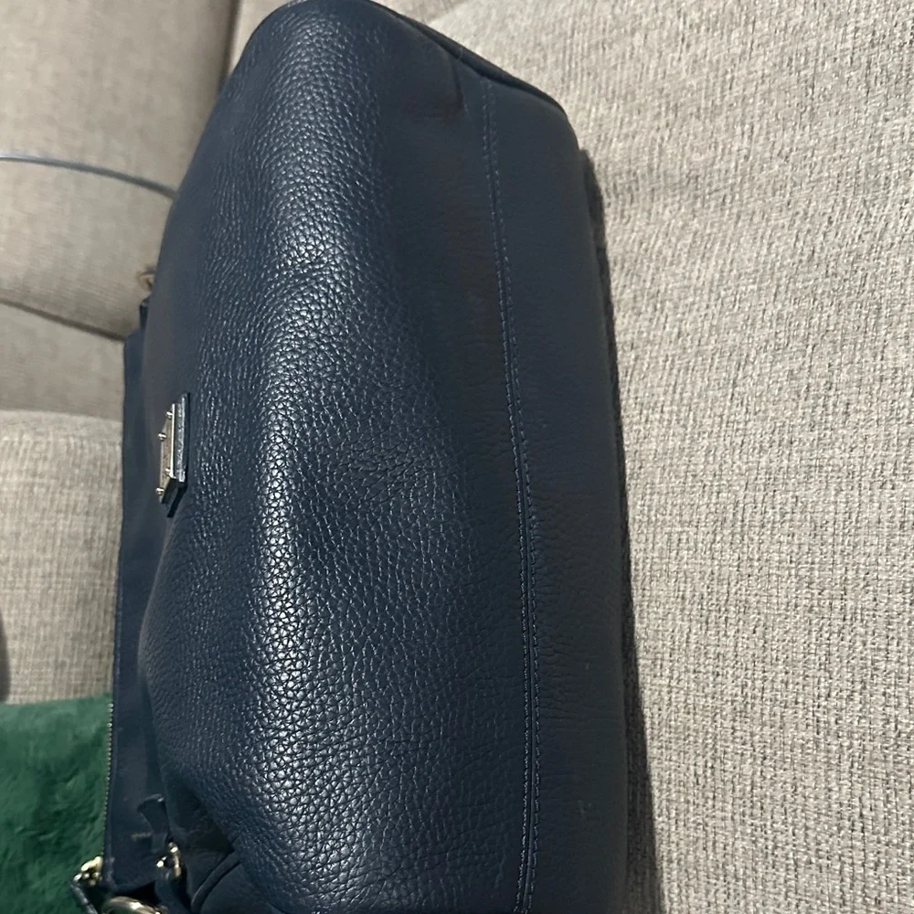 Dooney & Bourke Navy Leather Shoulder Bag